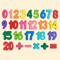Wooden Number Puzzle for Toddlers 3-5 Years Old