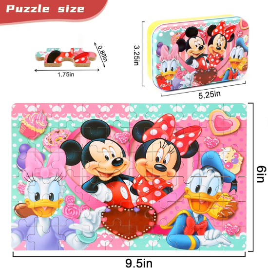 60-Piece Educational Jigsaw Puzzle for Kids Ages 3–8