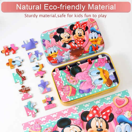 60-Piece Educational Jigsaw Puzzle for Kids Ages 3–8