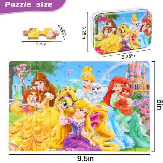 60-Piece Educational Jigsaw Puzzle for Kids Ages 3–8