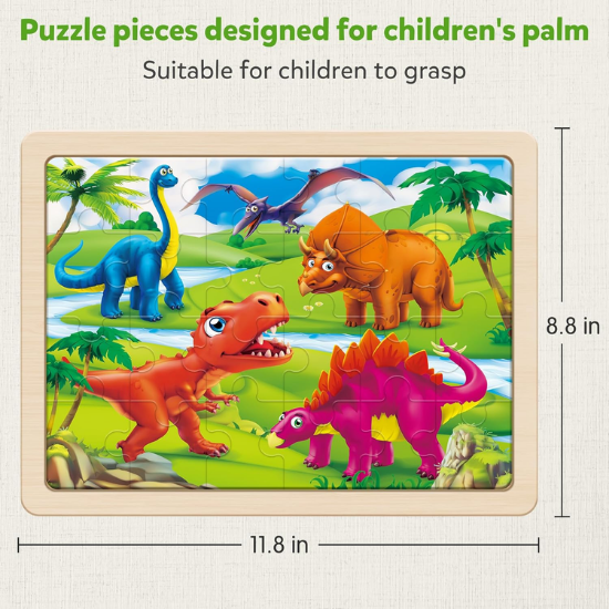 Wooden Puzzle Set – Girls Themes – 4 Pack – 24 Pieces