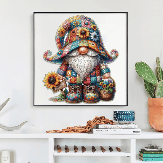Gnome Wooden Jigsaw Puzzle for Adults