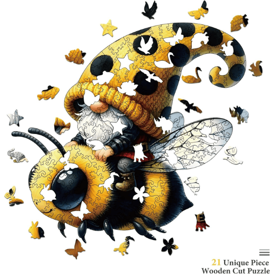 Gnome Wooden Jigsaw Puzzle for Adults