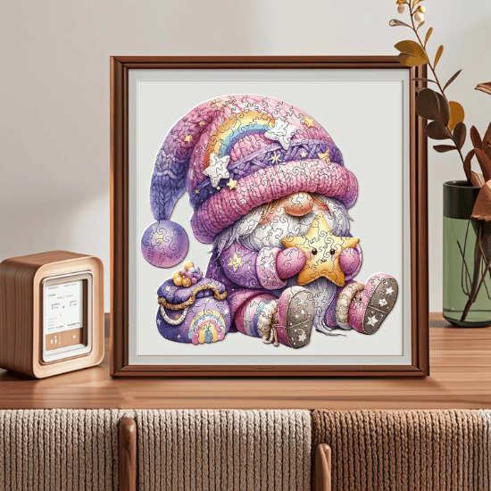 Gnome Wooden Jigsaw Puzzle for Adults