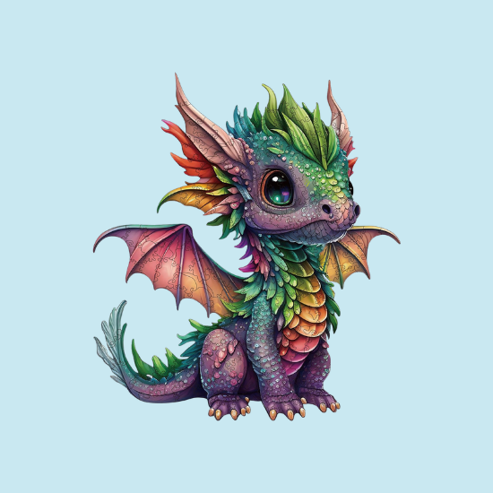 Dragon Wooden Jigsaw Puzzle for Adults – 200 Unique Irregular Animal