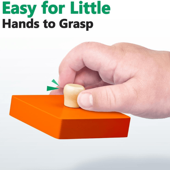 Wooden Shape Peg Puzzles for Toddlers 1-2 Years Old